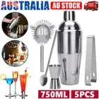 Cocktail Shaker Set Maker Mixer Martini Spirits Bar Strainer Bartender Kit AU