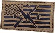 [Tactical Freaky] The Minuteman American Flag IR Coyote Morale Tactical Patch [Ranger Green,Lasercut]