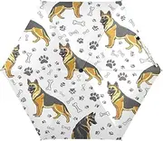 [RPLIFE] Windproof Travel Umbrella, Lightweight Portable Umbrella for Sun for Women, Travel Umbrellas for Sun, German Shepherds Poses Cute