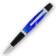 Viceroy Pen Kit, Chrome and Black Chrome Finish, Single Kit, Legacy Woodturning