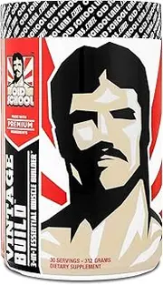 VINTAGE BUILD Post Workout BCAA, Creatine, L-Glutamine - The Essential 3-in-1 Muscle Building Recovery Powder for Men and Women (Unflavored) - Keto Friendly - 312 Grams - 30 Servings