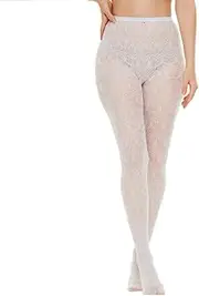 [Generic] Women's Hollow Out Knitted Tights, Lace Patterned Fishnet Tights, Jacquard Pantyhose for Women