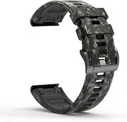 [ISOUDE] 26 22MM Watchband For Garmin Fenix 7 7X 6 6X Pro 5 5XPlus 3HR Leather Silicone Quick Release Smartwatch Easyfit Wrist Band Strap