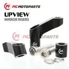 Upview CNC Mirror Riser Extender Black For Honda CB 600F Hornet 97-13 12 11 10