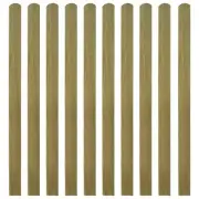 30 Pcs Wooden Fence Pickets Rot-Resistant Garden Fencing Slats Barrier Panel
