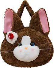 [STARTIST] Plush Cartoon Cat Big Head Backpack Lightweight for Everyday Use Shoulders Bag