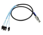Mini External SAS HD SFF-8644 to 4 X SATA Cable 1 Meter Mini SAS to Sata Cable