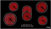 [GASLAND] Chef CH90BF Built-in Ceramic Cooktop 90cm Electric Cook Top, 5 Burners Stove Hob Sensor Touch Control