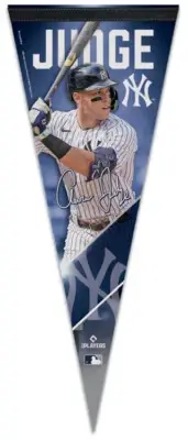 AARON JUDGE New York Yankees Signature Series Premium 12x30 Collector's PENNANT