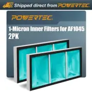 POWERTEC 2PK Inner Air Filter for POWERTEC AF1044 Air Filtration System 1 Micron