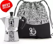 Bialetti Moka Express 3 Cup 90th Anniversary Edition 90th Anniversary Decoration