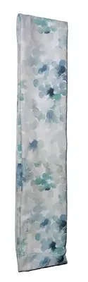 Headband - Floral - Hydrangeas Blue and Green, Brushed Jersey Knit