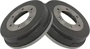 TRQ Brake Drum Rear LH RH Pair for Nissan D21 Hard Body D720 Frontier Pathfinder