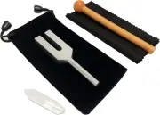 4096 Hz Tuning Fork, Crystal Tuning Fork for Healing, Medical-Grade with Wood Ha