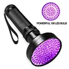Sports 395 nM 100LED UV Flashlight Torch Light Lamp Ultraviolet Blacklight Palm