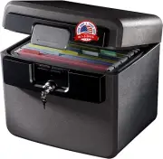 Caja Fuerte Ignífuga Con Cerradura Con Llave Money Safe Key Lock Box Security