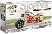 Construct IT MEGA Chopper Motorcycle - 450 Pieces Motorbike - Construction Set - STEM Toys for 8+Year Olds - Build Your Own Motorbike- Construction Toys for Boys Age 8-12