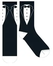 Frankly Funny Novelty Socks One Size Fits Most - Tuxedo, EJF E9955