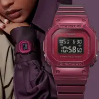 在飛比找momo購物網優惠-【CASIO 卡西歐】G-SHOCK 勃根地酒紅系列 方形電