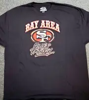 SAN FRANCISCO 49ERS BAY AREA NINER FAITHFUL PURDY JENNINGS MENS BLK SHIRT JERSEY