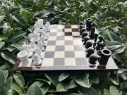 Mario Chess Set w Super Mario Pieces with Board - Handmade 3D Chess Set - Gift