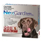 Nexgard Red 25-50kg Extra Large Dogs 3 pack (3 months)