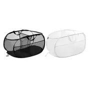 NEW Boxsweden Laundry 2 Section Foldaway Mesh Hamper By Spotlight