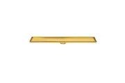 Radiant Tile Insert Linear Shower Grate - 100mm width - Brushed Gold - 800mm (38mm Outlet)