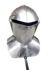 Medieval Frog Mouth Steel Roman Armor Crusader Helmet Knight Templar Handmade