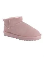 [Aus Wooli Ugg] Sheepsk Classic Ultra Mini UGG Boot in Pale Pk