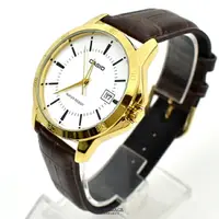 在飛比找樂天市場購物網優惠-CASIO手錶 咖金刻度日期皮革錶【NECK1】