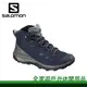 【全家遊戶外】㊣SALOMON 法國 男 OUTline Mid GTX 中筒登山鞋 古藍/灰綠/灰綠/防水 透氣 Gore-Tex 登山鞋/L40476400