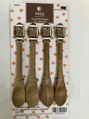 Hobby Lobby Modern County Farmhouse Football Party Enamel Mini Wooden Spoon Set