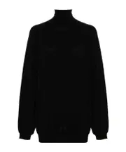 Moschino Logo Charm Open-Back Jumper IT40,IT38,IT36 black