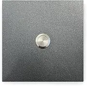 KTC-Home Premium Doorbell Iron Glimmer Flat Push Button 11 x 11 cm DB 703 UV and Weather Resistant Powder Coated