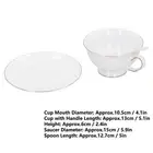 4 Set Coffee Cup Set Tea Cups With Saucers Spoon For Coffee Drinks Latte JY