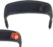 Pram Dining Plate - Pram Snack Container, Pram Table Attachment | Snack Tray Pram Stroller, Pram Accessories Armrest Beverage Holder, Pram Handle Bar Extender for Water Bottle