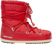 [Moon Boot] Classic Low Women's Icon Low Nylon Boot (Red, US 9-11)
