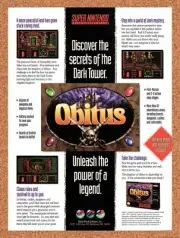 1993 Obitus SNES Original Advertisement / Retro Wall Art v1