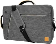 VanGoddy Slate For 13.3" Laptop/Tablet Messenger Bag (LAPLEA022) in Cloudy Grey
