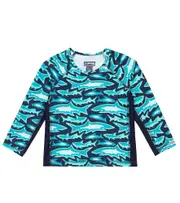 [Vilebrequin Kids] Vilebrequin Kids Jim printed rashguard Y 14 blue