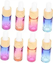 SHERCHPRY Sturdy Dropper Bottle Set Pcs Glass Makeup Bottles for Essential Oils Syrup Perfume Compact Chic Gradient Design