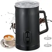 MEFESE Electric Milk Frother 400W 580ml/19.61oz Warm and Cold Milk Foamer Silent Operation 4 in 1 Automatic Non Slip Stainless Steel Maker for Coffee Latte Cappuccino Hot Chocolate