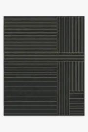 245' x 305' | Machine Washable Runner Rug | Kid & Pet Friendly | Indoor Rug | Bowie Charcoal Rug | Ruggable
