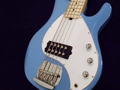 Sterling By Music Man S.U.B. Stingray Ray5 Chopper Blue Stalin 5-String Bass Saf