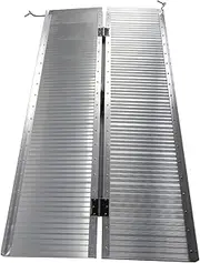 Non-Skid Wheelchair Ramp Portable Aluminum Foldable Mobility Scooter Ramp Utility Mobility Access Threshold Ramp for Home Steps Stairs Doorways Scooter
