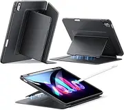 ESR for iPad Air 13 Inch Case M3/M2 (2025/2024), Vertical Stand Cover, Multi Stand Angles, Ultra-Stable Case for iPad Air 13 with Pencil Holder, Flip Series, Black