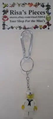 LEGO Mini-Figure Carabiner Keychain - Sailor (1 Keychain)