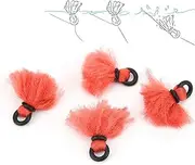 Denash Fly Fishing Strike Indicators,Fishing Float Yarn Strike Indicators, Drift Hook Positioning Floats Bobbers, Made of Yarn + Rubber for Fly