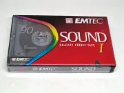 BASF EMTEC SOUND I 90 Blank Audio Cassette Tape (Sealed) New!